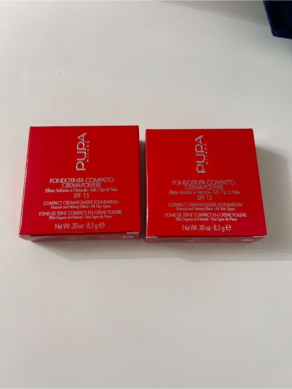 New Pupa Milano Compact Creamy Powder Foundation set of 2